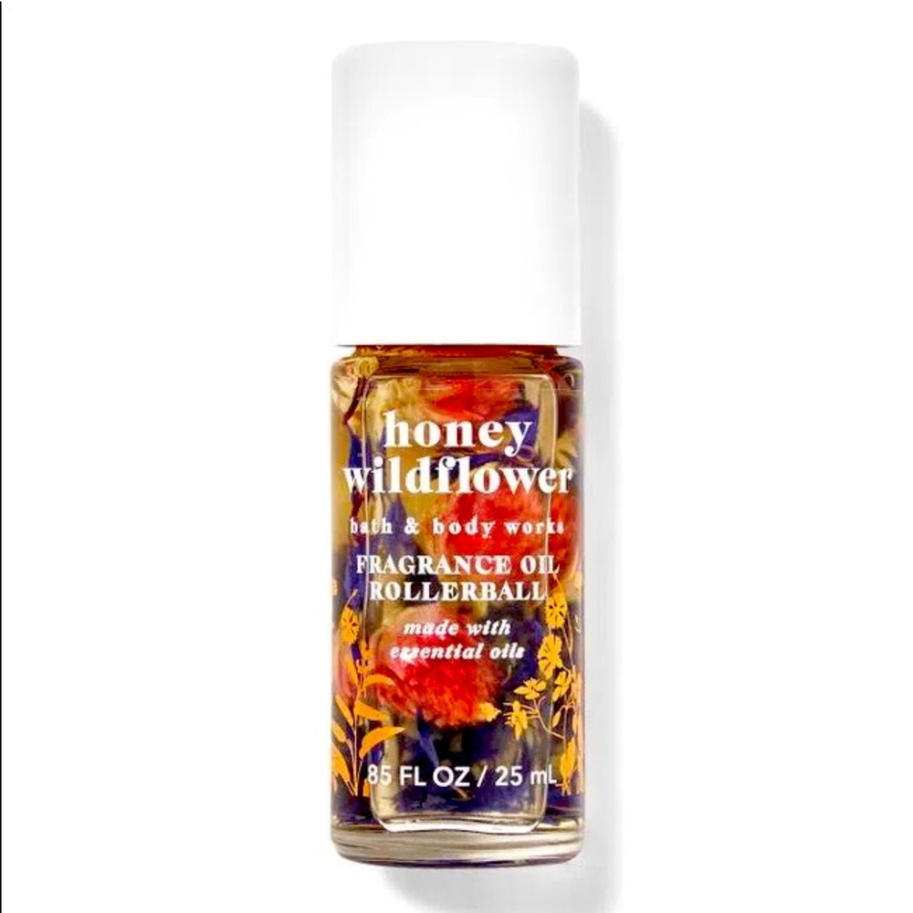 NEW Bath and Body Works Honey Wildflower Fragrance Oil Rollerballs / 25 ml Each
